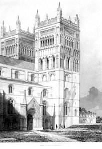 Cathédrale de Durham, 1843 - English School
