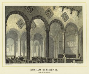 Cathédrale de Durham, vue de la Galilée
