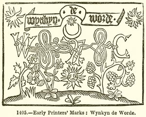 Marques des premiers imprimeurs : Wynkyn de Worde