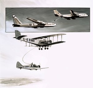 Ravitaillement en vol précoce pour un Handley Page W10