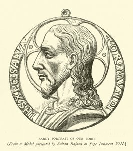 Portrait ancien de Notre Seigneur - English School
