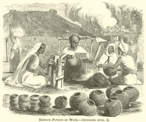 Potiers orientaux au travail, Jérémie, xviii, 2 - English School