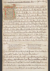 Egerton MS 2849, Membrane III, vers 1225-30 (vélin)