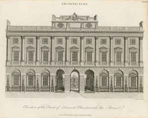 Élévation de la façade de Somerset Place - English School