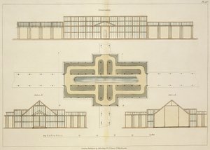 Élévations et plan au sol d