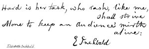 Elizabeth Inchbald