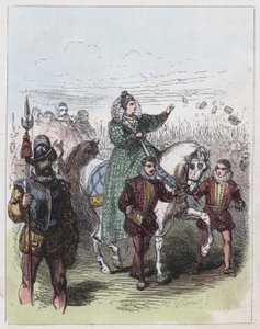 Élisabeth passant en revue les troupes à Tilbury
