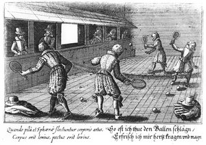 Tennis élisabéthain (gravure)