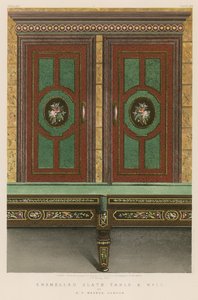 Table et mur en ardoise émaillée - English School