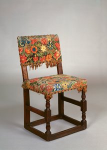 Chaise anglaise (bois de hêtre et travail de Turquie) - English School