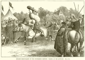 Fête Anglaise au XIVe Siècle : Joute au Quintain - English School