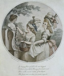 Coiffures anglaises, gravé par Charles White - English School