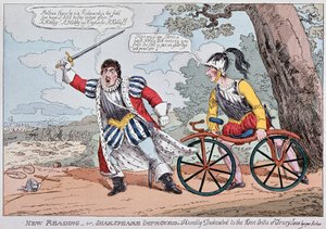 Dessin humoristique anglais sur le « vélo militaire » - English School