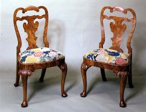 Chaises anglaises, début du 18e siècle - English School