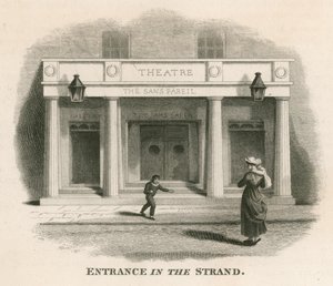 Entrée sur The Strand du Théâtre Sans Pareil (Théâtre Adelphi), Londres - English School