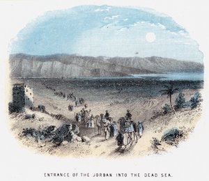 Entrée du Jourdain dans la mer Morte - English School