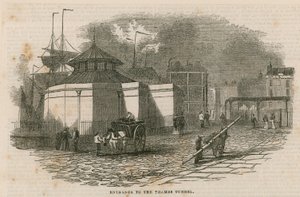 Entrée du tunnel de la Tamise - English School