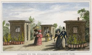 Entrée des jardins zoologiques, Regents Park - English School