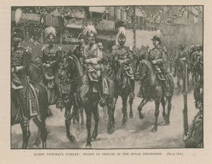 Escorte des Princes dans la procession royale - English School