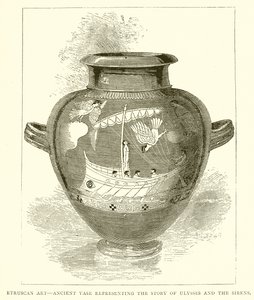 Art étrusque - Vase ancien représentant l