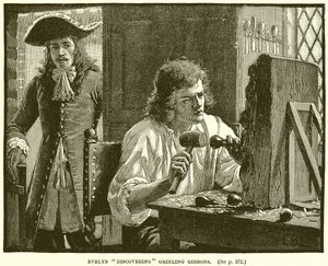 Evelyn découvrant Grinling Gibbons
