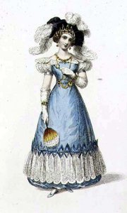 Robe de soirée, planche de mode de Ackermann