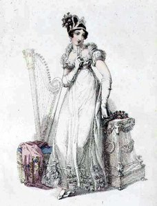 Robe de soirée, planche de mode de l