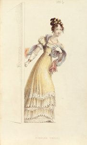 Robe de soirée, planche de mode de Ackermann