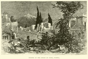 Soirée dans la rue des Tombeaux, Pompéi - English School