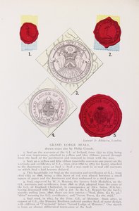 Exemples de sceaux de la Grande Loge anglaise et irlandaise - English School