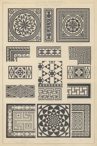 Exemples de pavage en mosaïque de Pompéi et Tor Marancio, Italie - English School