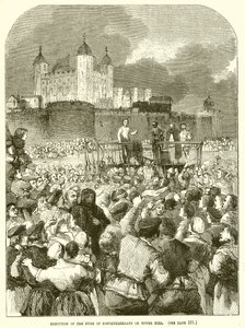 Exécution du duc de Northumberland à Tower Hill - English School