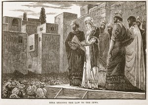 Esdras lisant la loi aux Juifs - English School