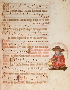 Partition musicale avec un dessin d