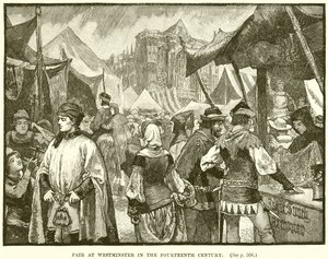 Foire à Westminster au XIVe Siècle