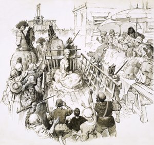 Prisonniers célèbres : Marie-Antoinette en route vers la guillotine - English School