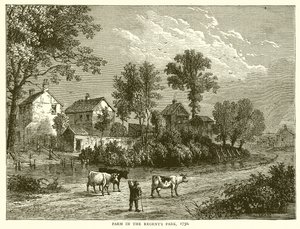 Ferme dans Regents Park, 1750 - English School