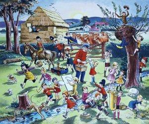 Scène de ferme (avec fruits cachés)