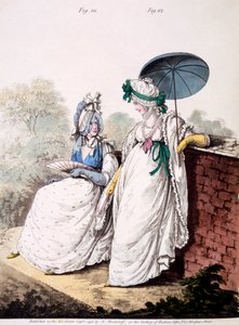 Planche de mode de robe du matin pour dames, 1796 - English School
