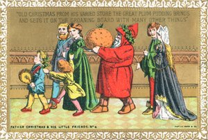 Père Noël et ses petits amis n° 4, Carte de Noël