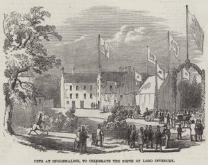 Fête à Inglismaldie, pour célébrer la naissance de Lord Inverury - English School