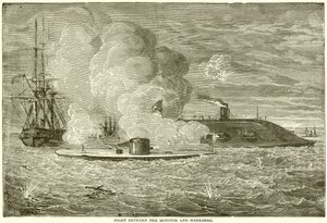 Combat entre le Monitor et le Merrimac - English School