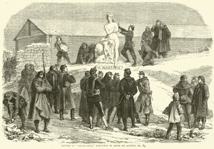 Figure de résistance, exécutée en neige sur le bastion n° 85, décembre 1870