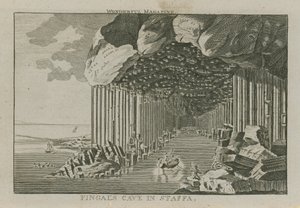 La grotte de Fingal à Staffa - English School