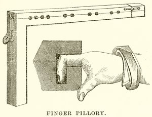 Pilori pour doigts - English School