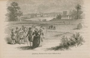 Les champs de Finsbury sous le règne de la reine Élisabeth I - English School