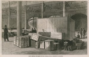 Première arrivée de marchandises au bâtiment de l