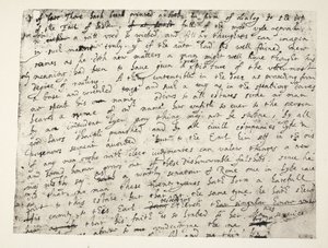 Première demi-page de la défense de Sir Philip Sidney du comte de Leicester - English School