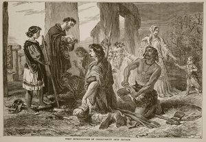 Première introduction du christianisme en Grande-Bretagne - English School