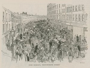 Marché aux poissons, Wentworth Street, Londres - English School